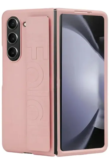 Newface Samsung Galaxy Z Fold 5 Kılıf Data Kapak - Pudra resmi