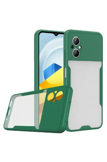 Newface Xiaomi Poco M5 Kılıf Platin Silikon - Yeşil resmi