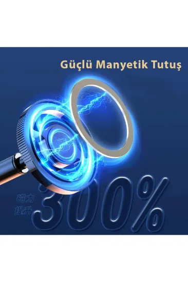 Newface Q38 Ayarlanabilir Yapışkanlı Manyetik Magsafe Araç Tutucu - Siyah resmi