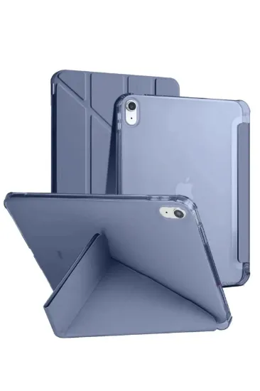 Newface iPad 2022 10.9 (10.nesil) Kılıf Kalemlikli Mars Tablet Kılıfı - Lila resmi