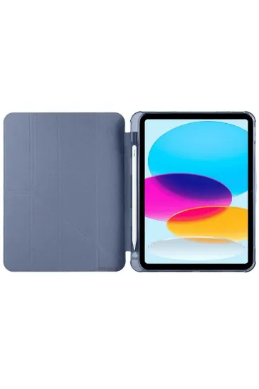 Newface iPad 2022 10.9 (10.nesil) Kılıf Kalemlikli Mars Tablet Kılıfı - Lila resmi
