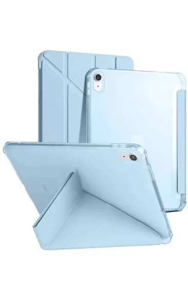 Newface iPad 2022 10.9 (10.nesil) Kılıf Kalemlikli Mars Tablet Kılıfı - Mavi resmi