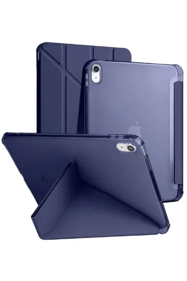 Newface iPad 2022 10.9 (10.nesil) Kılıf Kalemlikli Mars Tablet Kılıfı - Lacivert resmi