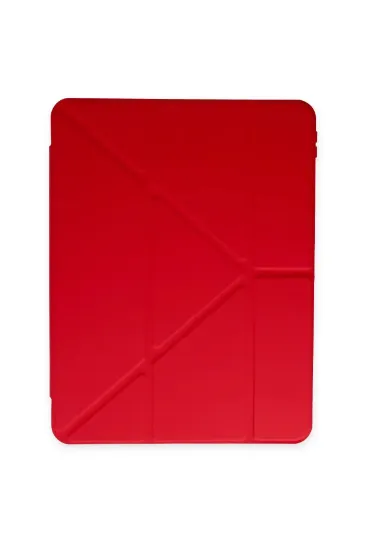 Newface iPad 2022 10.9 (10.nesil) Kılıf Kalemlikli Mars Tablet Kılıfı - Kırmızı resmi