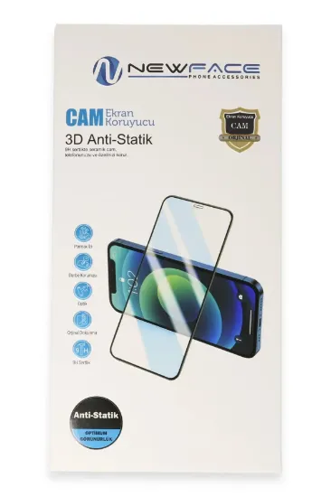 Newface Xiaomi Redmi 10C 3D Antistatik Cam Ekran Koruyucu resmi