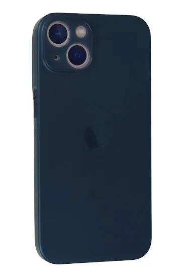 Newface iPhone 13 Mini Kılıf PP Ultra İnce Kapak - Mavi resmi