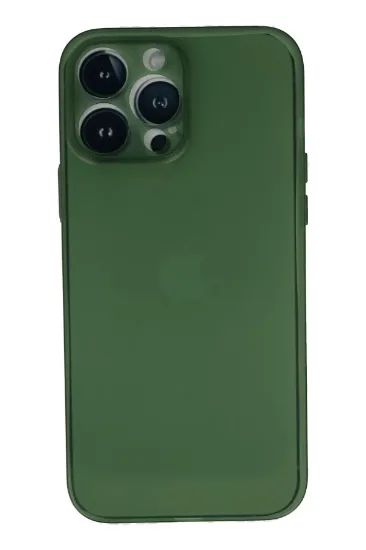 Newface iPhone 13 Pro Kılıf PP Ultra İnce Kapak - Yeşil resmi