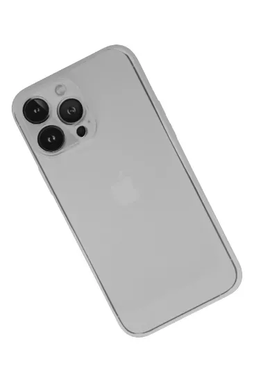 Newface iPhone 13 Pro Kılıf PP Ultra İnce Kapak - Beyaz resmi