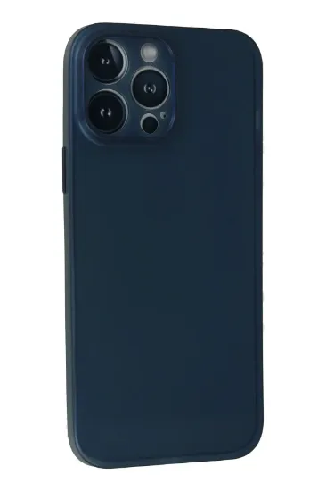 Newface iPhone 13 Pro Max Kılıf PP Ultra İnce Kapak - Mavi resmi