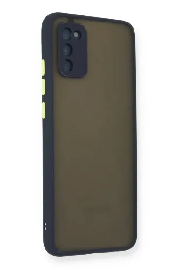 Newface Samsung Galaxy A03S Kılıf Montreal Silikon Kapak - Lacivert resmi