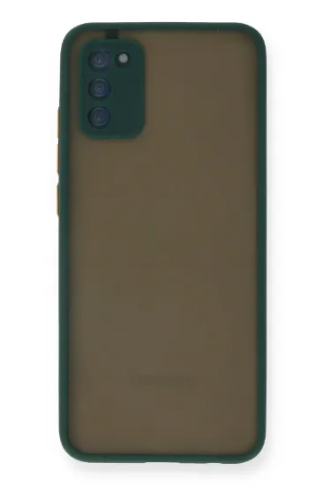 Newface Samsung Galaxy A03S Kılıf Montreal Silikon Kapak - Yeşil resmi