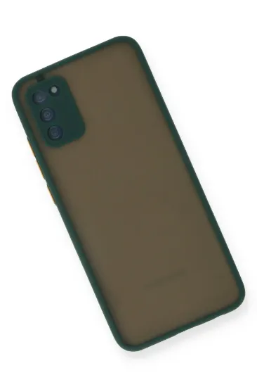 Newface Samsung Galaxy A03S Kılıf Montreal Silikon Kapak - Yeşil resmi