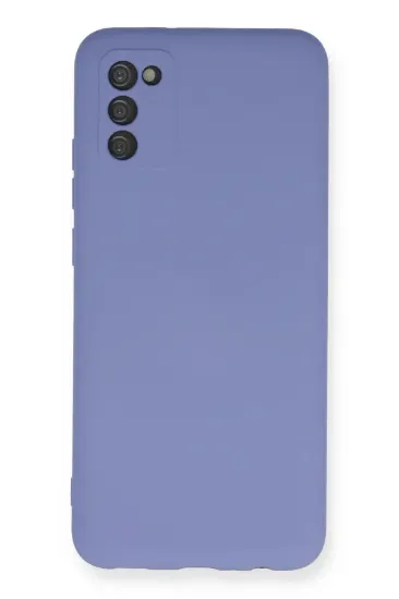 Newface Samsung Galaxy A03S Kılıf Nano içi Kadife Silikon - Lila resmi