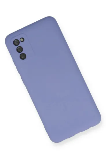 Newface Samsung Galaxy A03S Kılıf Nano içi Kadife Silikon - Lila resmi