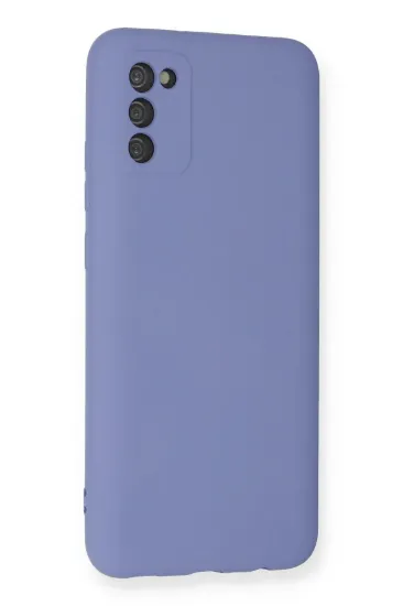 Newface Samsung Galaxy A03S Kılıf Nano içi Kadife Silikon - Lila resmi