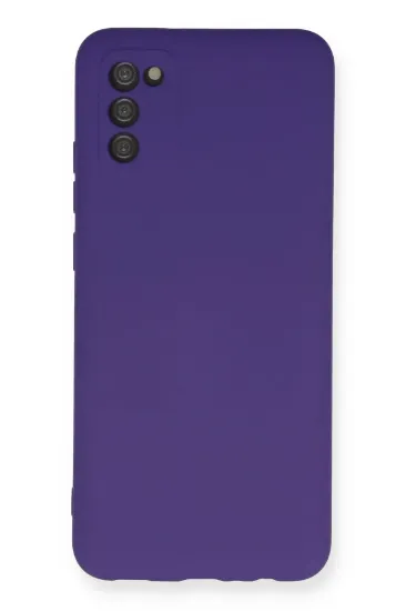 Newface Samsung Galaxy A03S Kılıf Nano içi Kadife Silikon - Mor resmi
