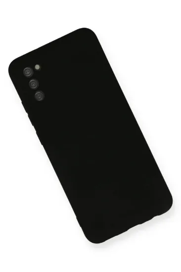 Newface Samsung Galaxy A03S Kılıf Nano içi Kadife Silikon - Siyah resmi