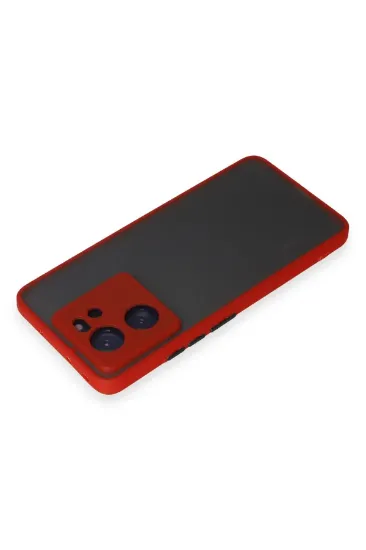 Newface Xiaomi Mi 13T Pro Kılıf Montreal Silikon Kapak - Kırmızı resmi