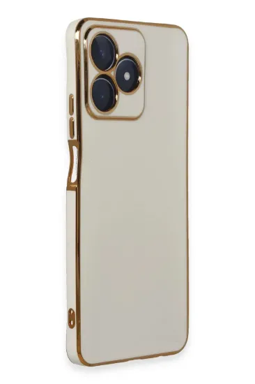 Newface Realme C53 Kılıf Volet Silikon - Beyaz resmi
