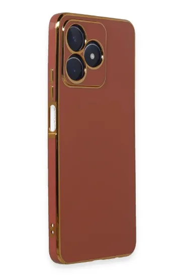 Newface Realme C53 Kılıf Volet Silikon - Kırmızı resmi
