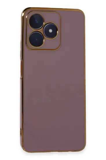 Newface Realme C53 Kılıf Volet Silikon - Mor resmi
