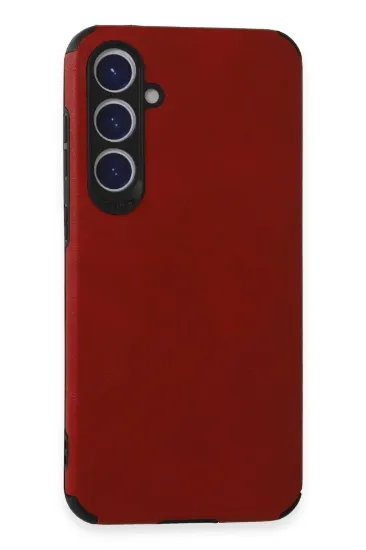 Newface Samsung Galaxy S23 FE Kılıf Loop Deri Silikon - Kırmızı resmi