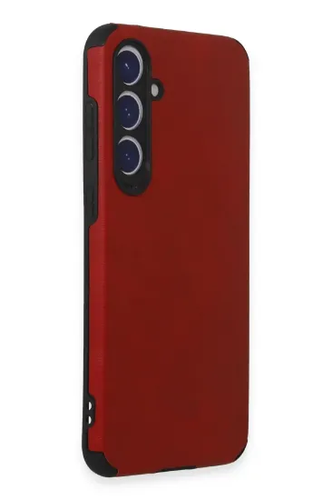 Newface Samsung Galaxy S23 FE Kılıf Loop Deri Silikon - Kırmızı resmi
