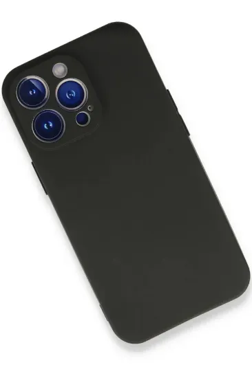 Newface iPhone 13 Pro Max Kılıf First Silikon - Siyah resmi