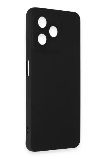 Newface Realme C53 Kılıf Nano içi Kadife Silikon - Siyah resmi