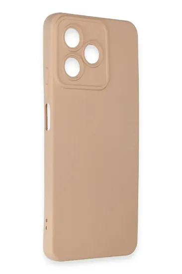 Newface Realme C53 Kılıf Nano içi Kadife Silikon - Pudra resmi