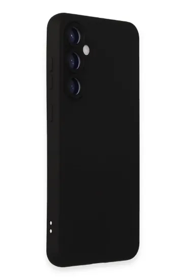 Newface Samsung Galaxy S23 FE Kılıf Nano içi Kadife Silikon - Siyah resmi