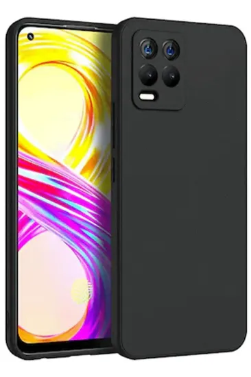 Newface Realme 8 Kılıf First Silikon - Siyah resmi