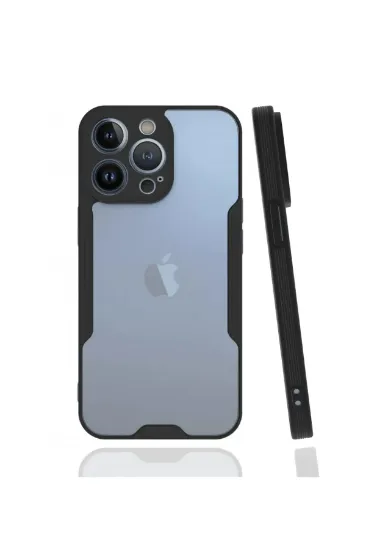 Newface iPhone 13 Pro Kılıf Platin Silikon - Siyah resmi