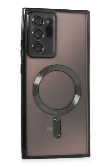 Newface Samsung Galaxy Note 20 Ultra Kılıf Kross Magneticsafe Kapak - Siyah resmi