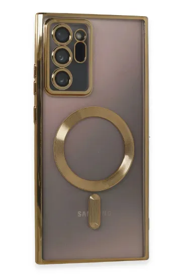 Newface Samsung Galaxy Note 20 Ultra Kılıf Kross Magneticsafe Kapak - Gold resmi
