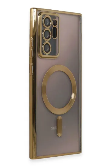 Newface Samsung Galaxy Note 20 Ultra Kılıf Kross Magneticsafe Kapak - Gold resmi