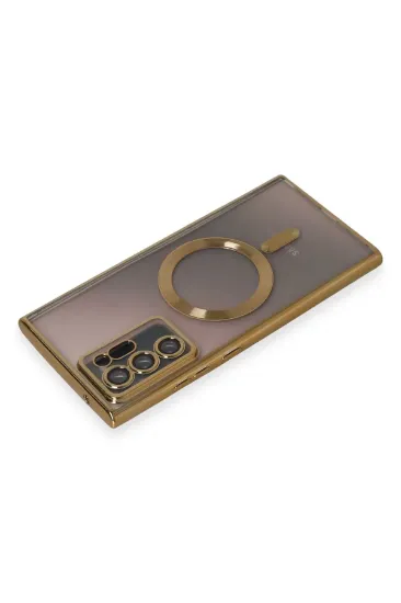 Newface Samsung Galaxy Note 20 Ultra Kılıf Kross Magneticsafe Kapak - Gold resmi