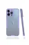 Newface iPhone 13 Pro Max Kılıf Platin Silikon - Lila resmi