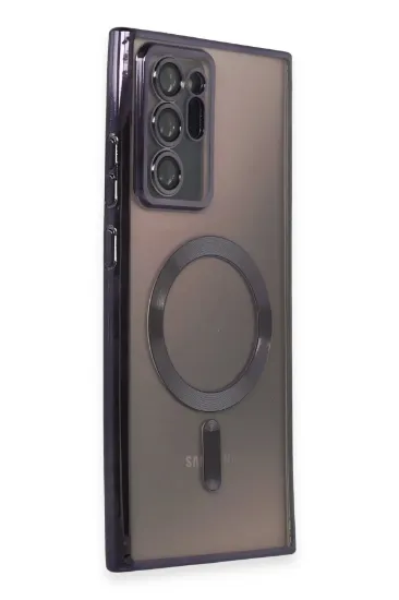 Newface Samsung Galaxy Note 20 Ultra Kılıf Kross Magneticsafe Kapak - Mor resmi