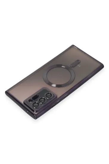 Newface Samsung Galaxy Note 20 Ultra Kılıf Kross Magneticsafe Kapak - Mor resmi