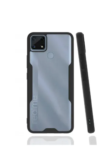 Newface Realme C25 Kılıf Platin Silikon - Siyah resmi