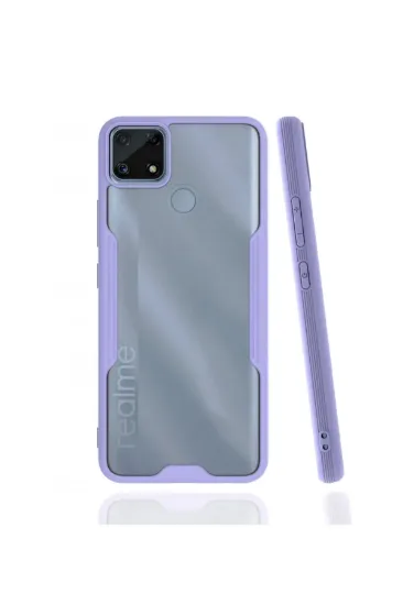Newface Realme C25 Kılıf Platin Silikon - Lila resmi