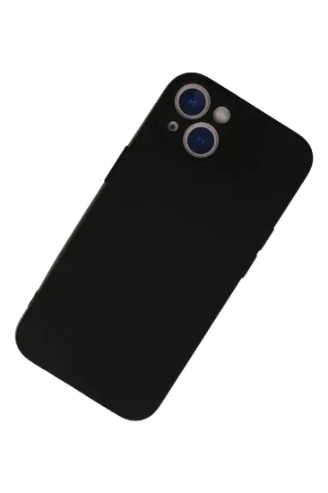 Newface iPhone 13 Mini Kılıf Nano içi Kadife Silikon - Siyah resmi