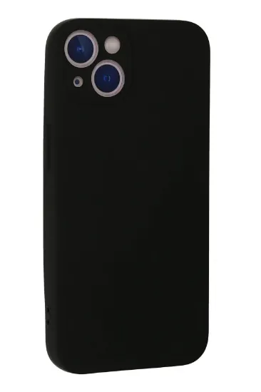 Newface iPhone 13 Mini Kılıf Nano içi Kadife Silikon - Siyah resmi