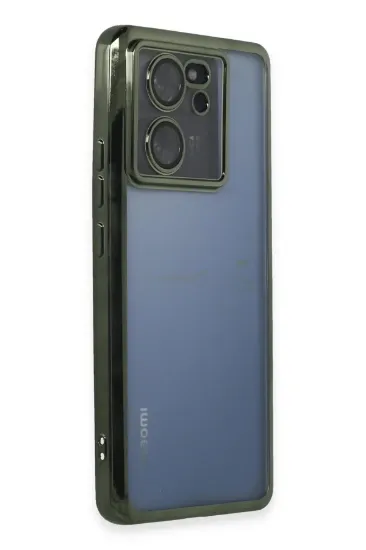 Newface Xiaomi Mi 13T Kılıf Razer Lensli Silikon - Yeşil resmi
