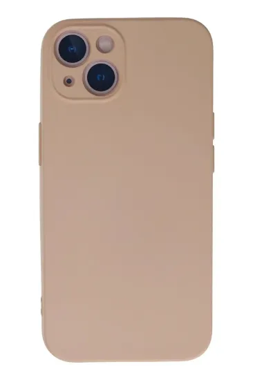 Newface iPhone 13 Mini Kılıf Nano içi Kadife Silikon - Pudra resmi