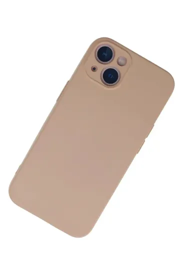 Newface iPhone 13 Mini Kılıf Nano içi Kadife Silikon - Pudra resmi