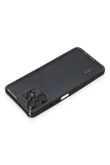 Newface Realme C53 Kılıf Razer Lensli Silikon - Siyah resmi