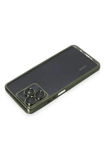 Newface Realme C53 Kılıf Razer Lensli Silikon - Yeşil resmi