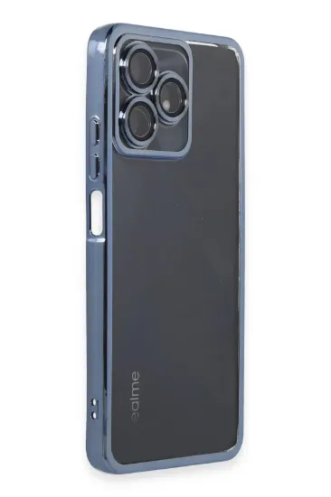 Newface Realme C53 Kılıf Razer Lensli Silikon - Açık Mavi resmi